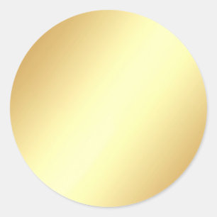 Adesivo Redondo Modelo elegante de Vazio Dourado Faux Glamorous