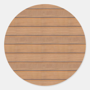 Adesivo Redondo Modelo Elegante De Vazio Natural Da Madeira Marrom