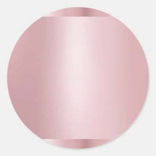 Adesivo Redondo Modelo Elegante Moderno Vazio Dourado Rosa Tendênc