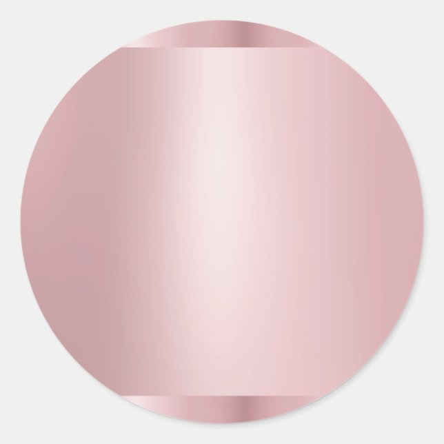 Adesivo Redondo Modelo Elegante Moderno Vazio Rosa Dourado Tendênc (Frente)