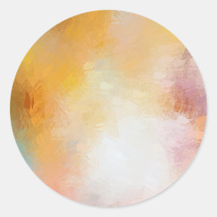 Adesivo Redondo Modelo em Branco Abstrato Rosa Vermelho Amarelo Az