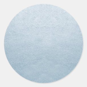 Adesivo Redondo Modelo em Branco Azul Faux Foil adicionar Qualquer