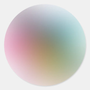 Adesivo Redondo Modelo em Branco Colorido Moderno Elegante Tendênc