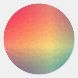 Adesivo Redondo Modelo em Branco Colorido Tendência Elegante Moder