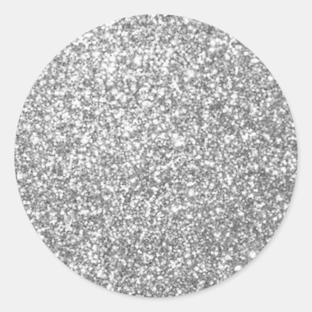Adesivo Redondo Modelo em Branco de Visualização com Brilho Pratea (Frente)
