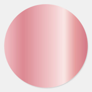 Adesivo Redondo Modelo em Branco Dourado Rosa com Texto Personaliz