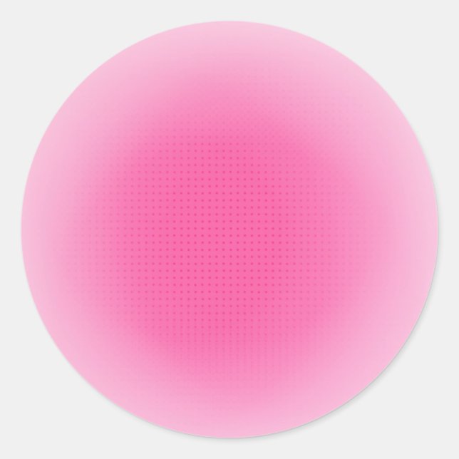 Adesivo Redondo Modelo em Branco Elegante Cor Rosa Bonita da Moda (Frente)