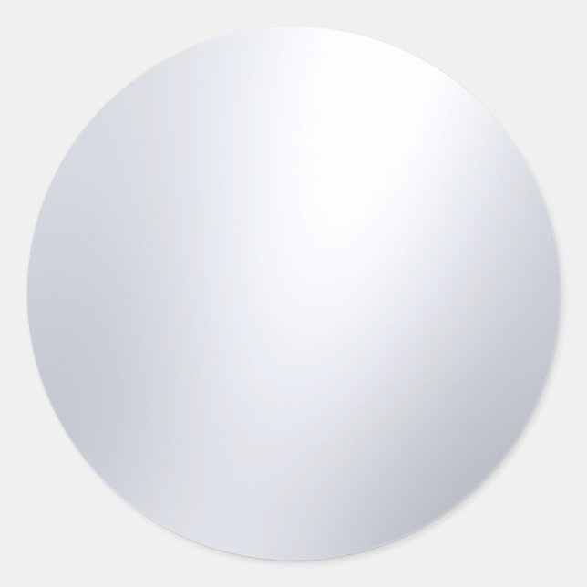 Adesivo Redondo Modelo em prata falso glamour Design elegante (Frente)