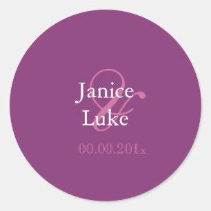 Adesivo Redondo Modelo fácil/púrpura/mangosteína