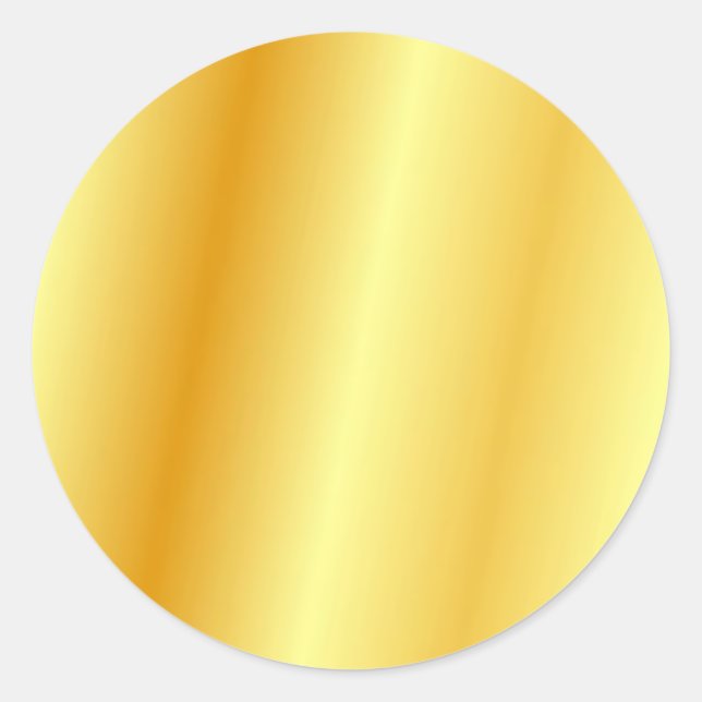 Adesivo Redondo Modelo Glamour de Visual Dourado Personalizado Ele (Frente)