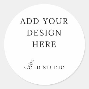 Adesivo Redondo Modelo grande do Vazio redondo