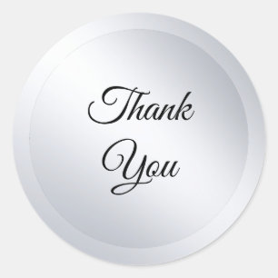 Adesivo Redondo Modelo moderno personalizado de prata falsa Adicio