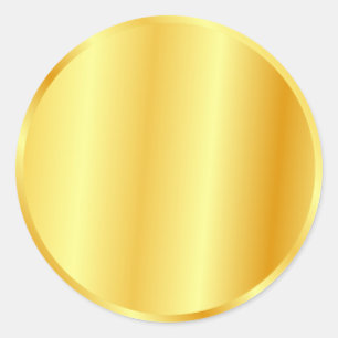 Adesivo Redondo Modelo personalizado em branco com aparência metál