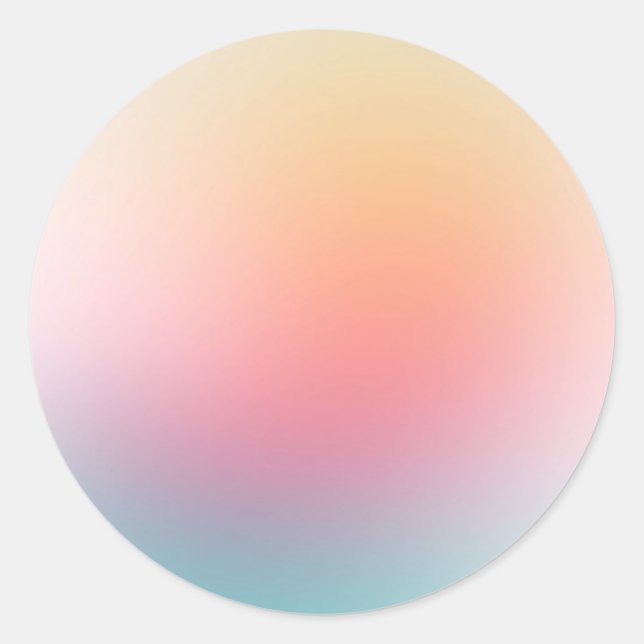 Adesivo Redondo Modelo personalizado em branco Vermelho Rosa Azul  (Frente)