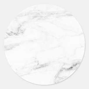 Adesivo Redondo Modelo personalizado em mármore branco moderno