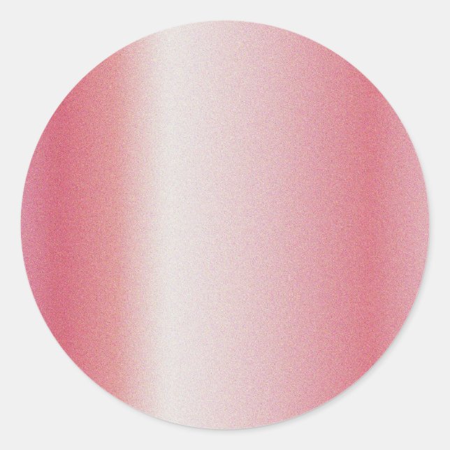 Adesivo Redondo Modelo personalizado em rose gold em branco (Frente)