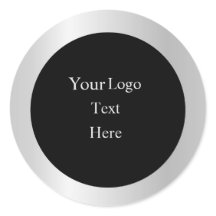 Modelo preto de prata clássica minimalista