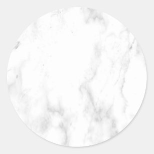 Adesivo Redondo Modelo vazio elegante moderno de mármore branco