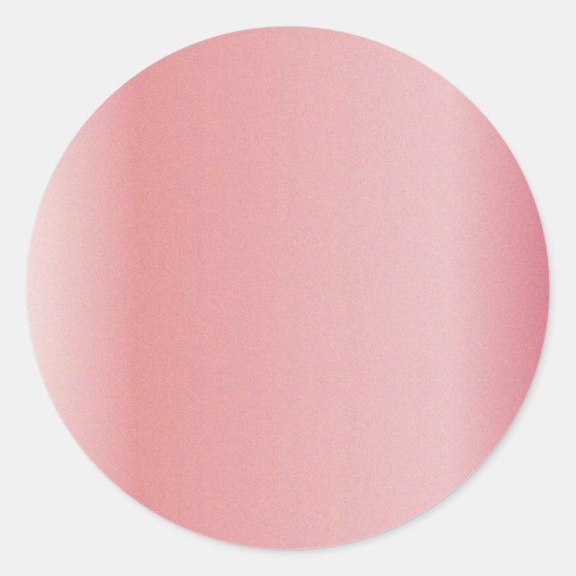 Adesivo Redondo Modelo vazio Enviar texto personalizado Rosa de lo (Frente)