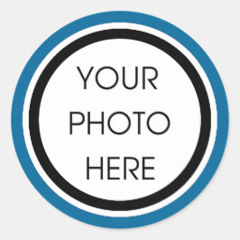 Adesivo Redondo Modelos azuis e pretas