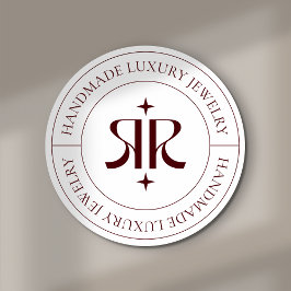 Adesivo Redondo Modern Logo Product Packaging Sticker