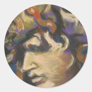 Adesivo Redondo Modern Medusa Sticker