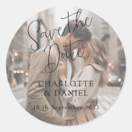 Adesivo Redondo Modern, Minimal, Typography, 1 Photo