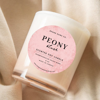 Adesivo Redondo Modern Pink Rustic