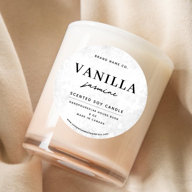 Adesivo Redondo Modern White Rustic (Criador carregado)