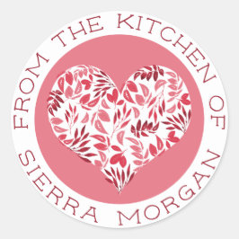 Adesivo Redondo Moderno Da Cozinha Dos Tratamentos Botânicos Do Co