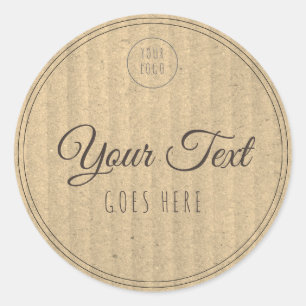 Adesivo Redondo Moderno de tendências simples de produtos feitos à