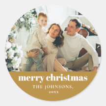 Moderno Elegante Feliz Natal Dourado