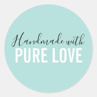 Moderno feito à mão com amor puro 