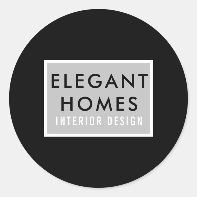 Adesivo Redondo Moderno Minimalista (Frente)