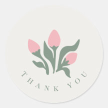 Moderno Minimalista Obrigado Negócios Floral Perso