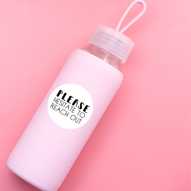 Adesivo Redondo Moderno, por favor, apresente-se para alcançar o S (Criador carregado)