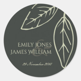 ADESIVO REDONDO MODERNOS NEGROS E BRANCOS CONTEMPORÁRIOS