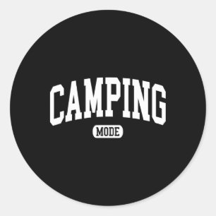 Adesivo Redondo Modo Acampamento Fogueira Vida de Acampamento Féri