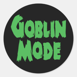 ADESIVO REDONDO MODO GOBLIN