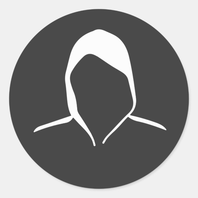 Adesivo Redondo modo incognito (Frente)