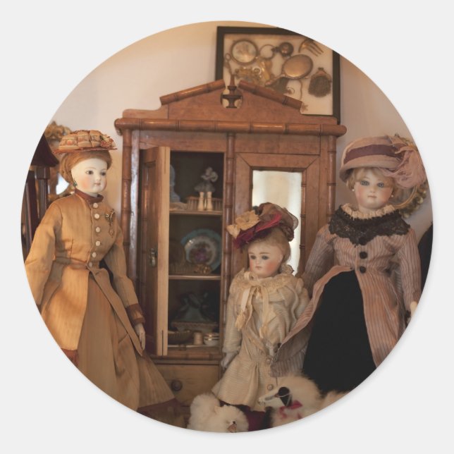 Adesivo Redondo Modos Comprando Sticker (Frente)