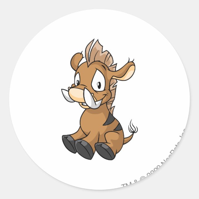 Adesivo Redondo Moehog Brown (Frente)