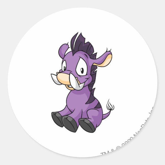 Adesivo Redondo Moehog Purple (Frente)