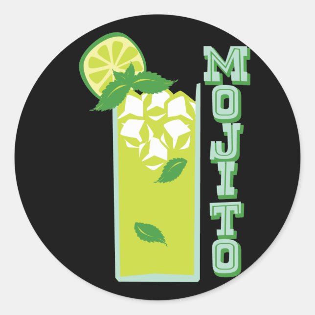 Adesivo Redondo Mojito (Frente)