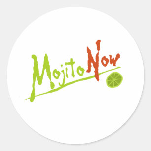 Adesivo Redondo Mojito agora