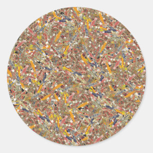 Adesivo Redondo Molas para Anel de Cigarros