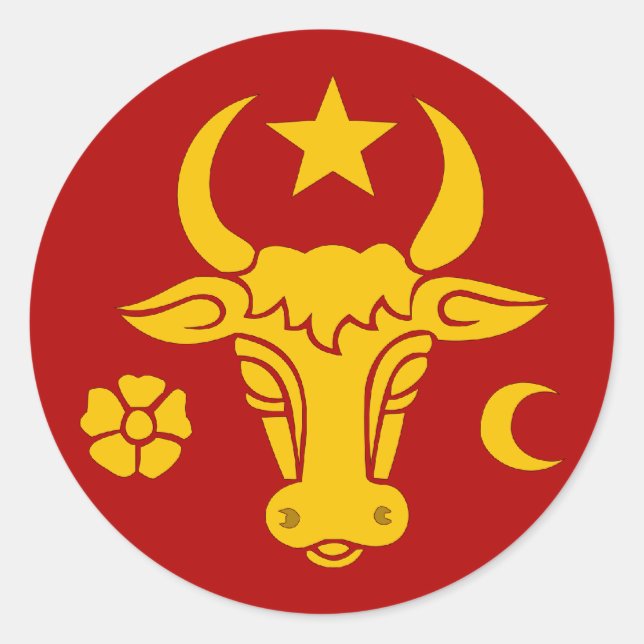 Adesivo Redondo Moldávia (Frente)