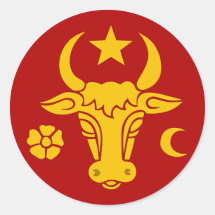 Adesivo Redondo Moldávia, Moldova