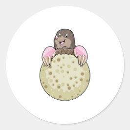 Adesivo Redondo Mole com Lua