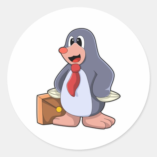 Adesivo Redondo Mole como Empreendedor com Bag (Frente)